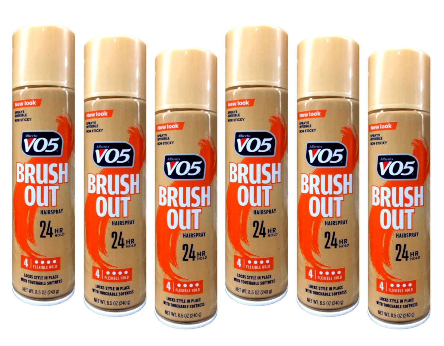 Alberto VO5 Crystal Clear Brush Out Hair Spray - Volumizing Hair Spray for Styling - Frizz and Humidity Control - Clear Formula - 8.5 oz - Pack of 6 Beauty & Personal Care VO5