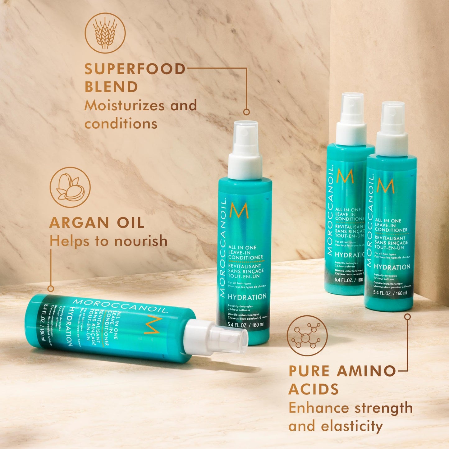 Moroccanoil All In One Leave in Conditioner, 5.4 Fl Oz Beauty and Personal Care Moroccanoil