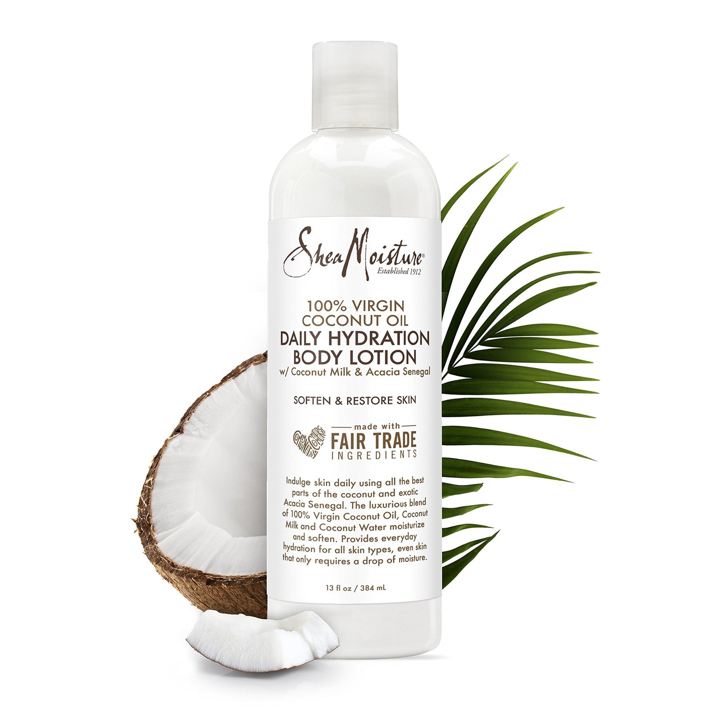 SheaMoisture 100% virgin coconut oil daily hydration body lotion moisturizer, 13 Fluid Ounce Beauty & Personal Care Shea Moisture