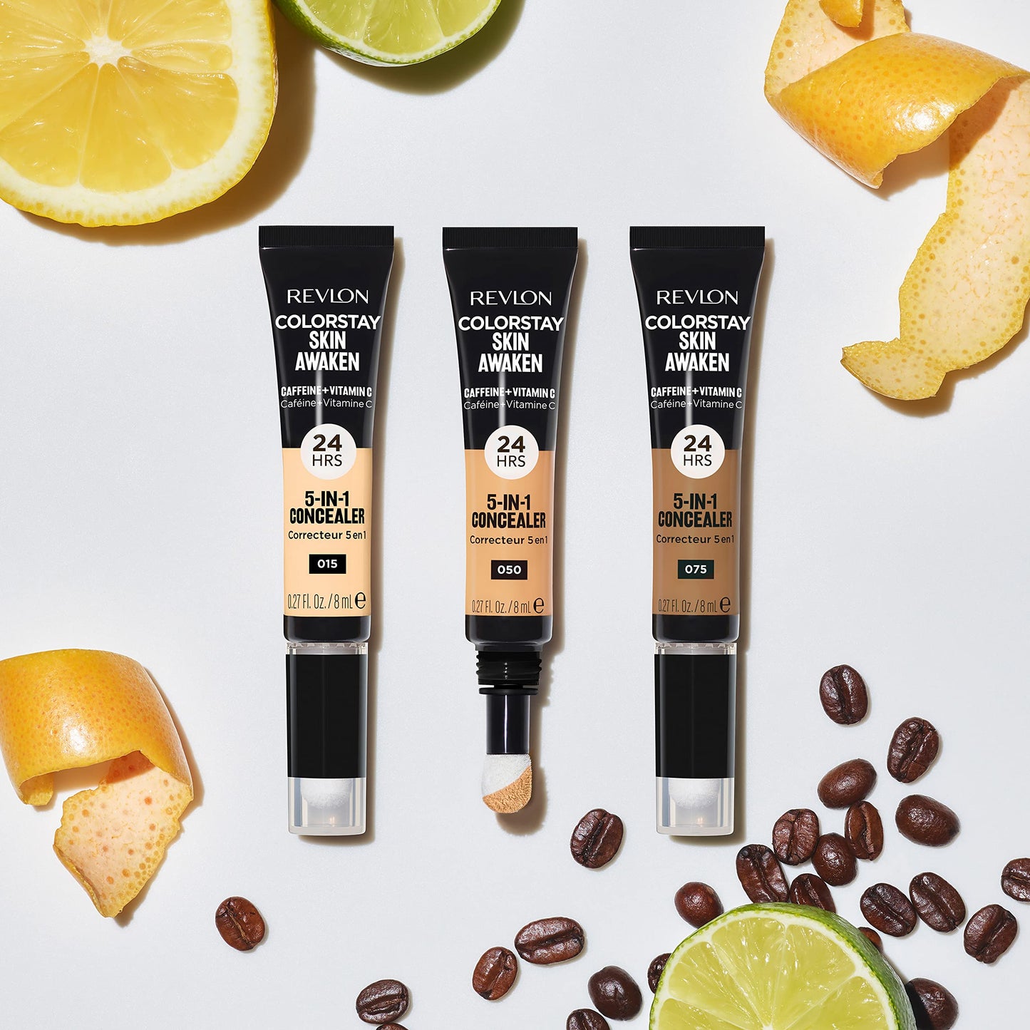 Revlon ColorStay Skin Awaken 5-in-1 Concealer, Lightweight, Creamy Longlasting Face Makeup with Caffeine & Vitamin C, For Imperfections, Dark Circles Beauty & Personal Care REVLON