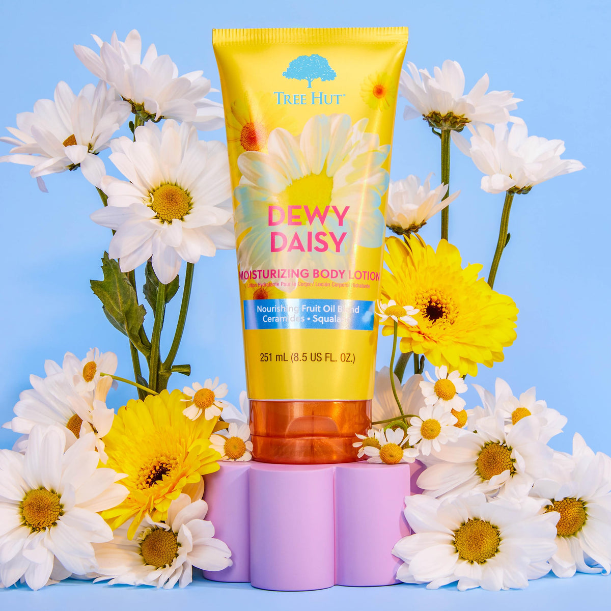 Tree Hut Dewy Daisy Moisturizing Body Lotion, Ceramide and Squalene Formula Helps Protect Skin, Long-lasting Hydration Leaves Skin Feeling Soft Beauty & Personal Care Tree Hut