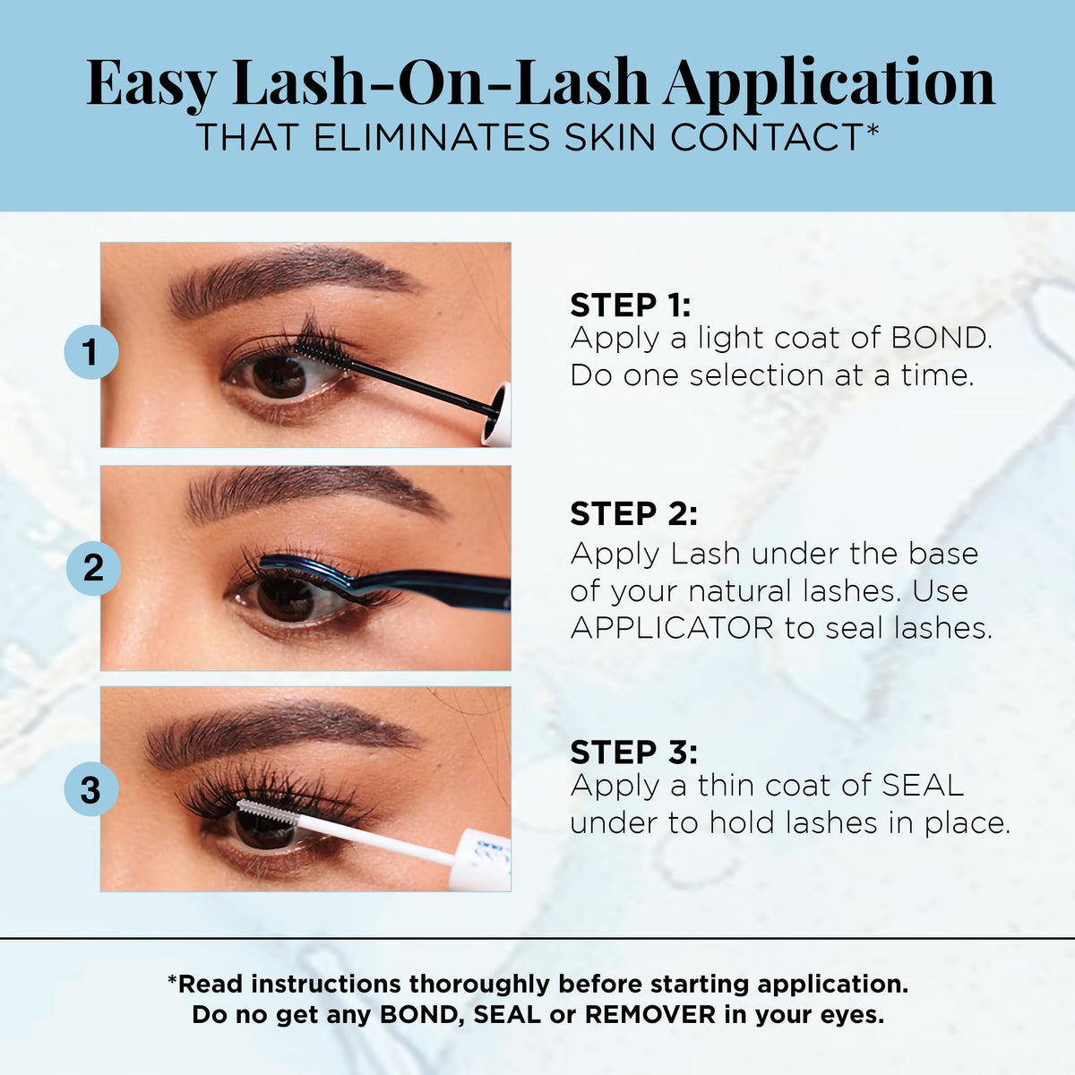 Ardell Seamless Underlash Lash Extensions Kit - Diy Lash Clusters, Eyelash Extension Kit, Fauxmink M Curl, Up To 5 Applications - 32 Count, 1-Pack