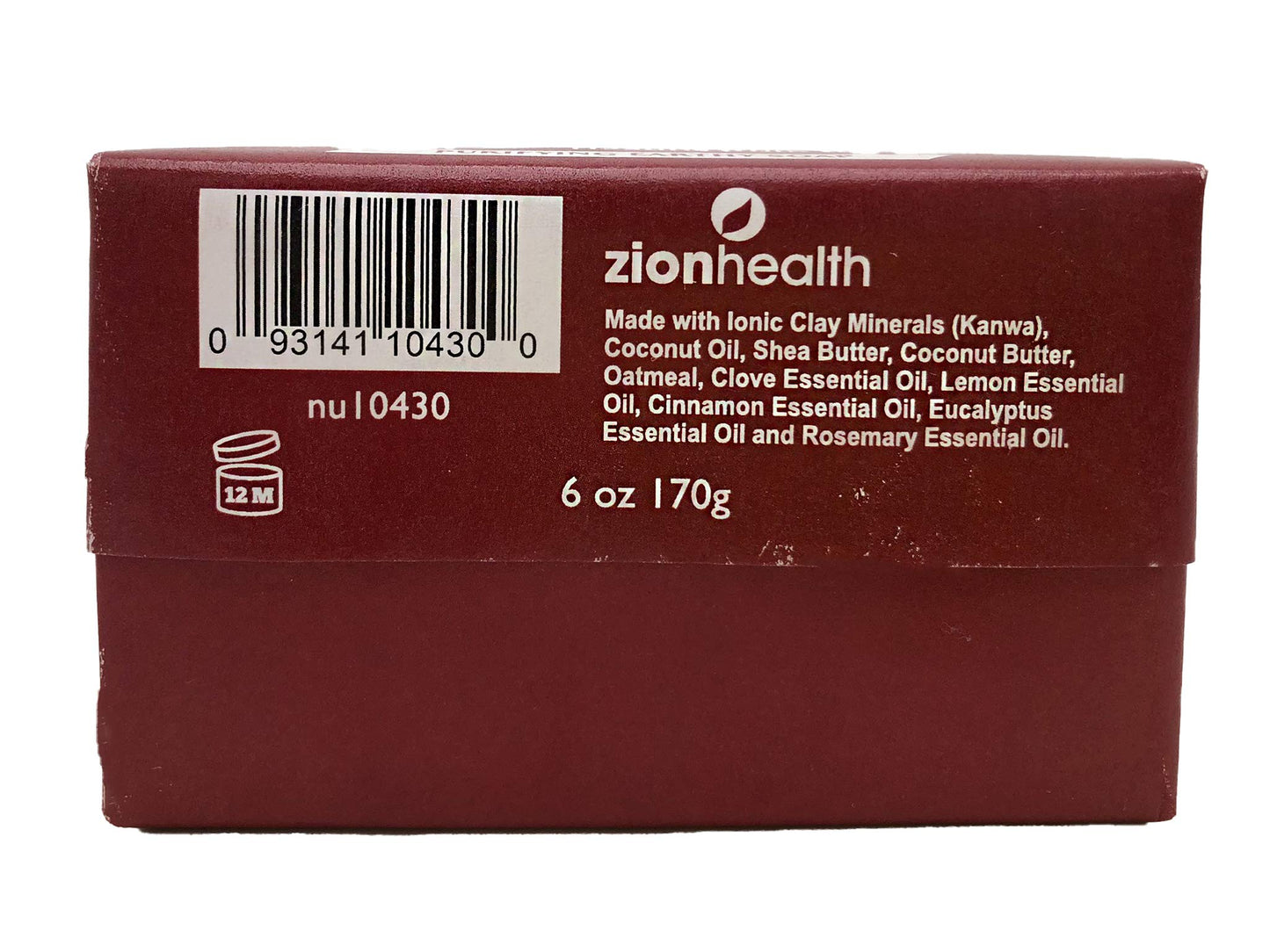Zion Health Ancient Clay Natural Soap Grave Robber Oil 6 oz Bar Soap Beauty & Personal Care Zion Health