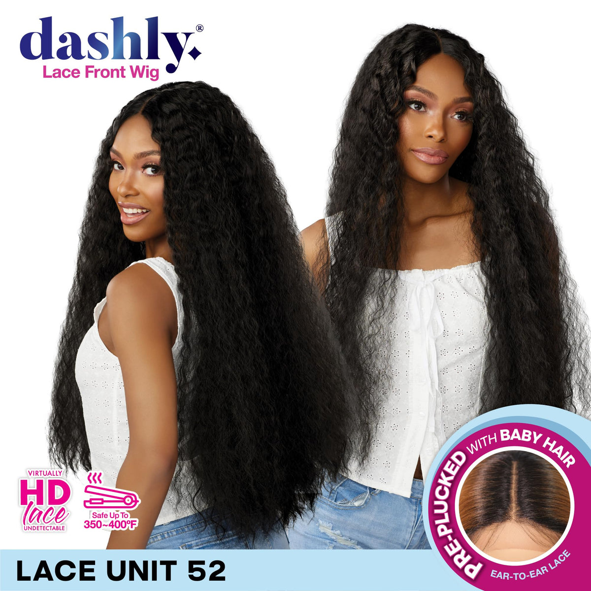 Sensationnel Dashly Lace Front Wig-Unit 52, 2 DARKBROWN