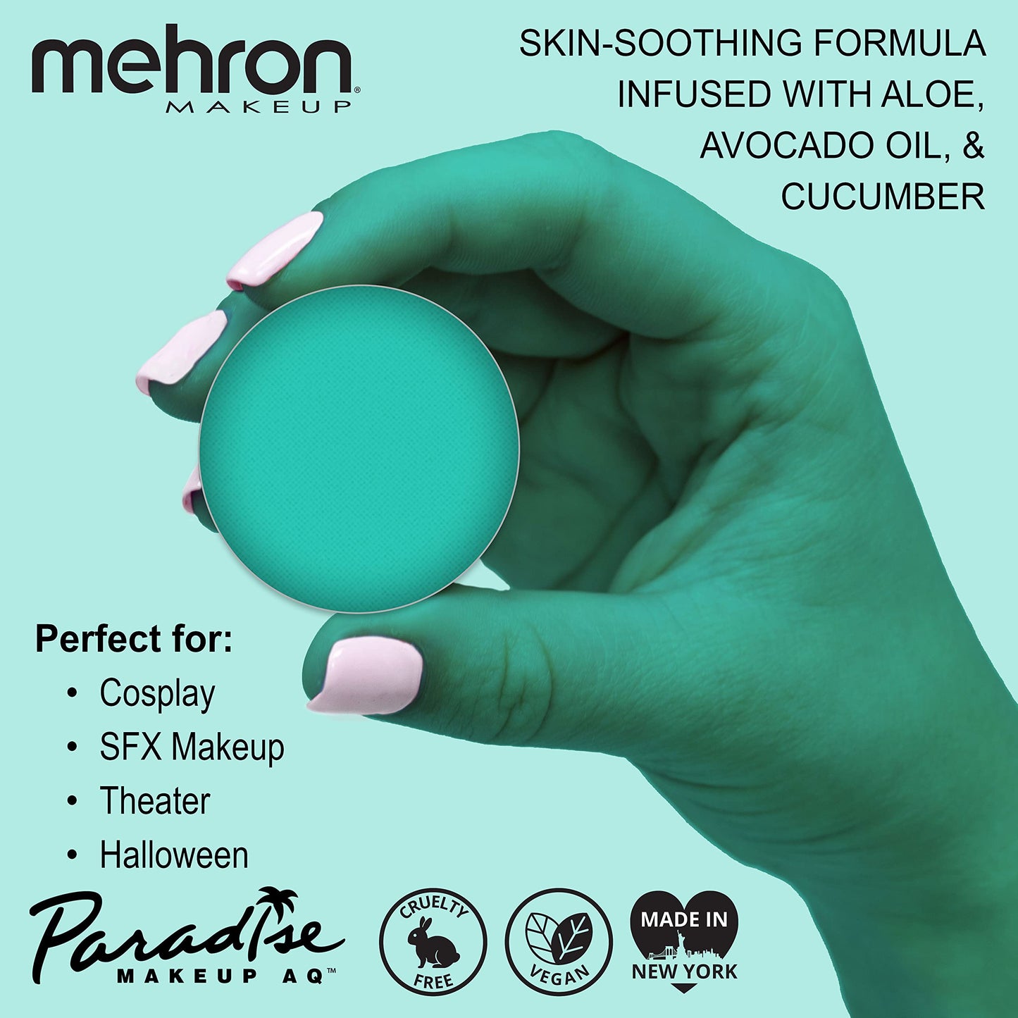 Mehron Makeup Paradise Makeup AQ Refill Size | Stage & Screen, Face & Body Painting, Beauty, Cosplay, and Halloween | Water Activated Face Paint, Body Beauty & Personal Care Mehron