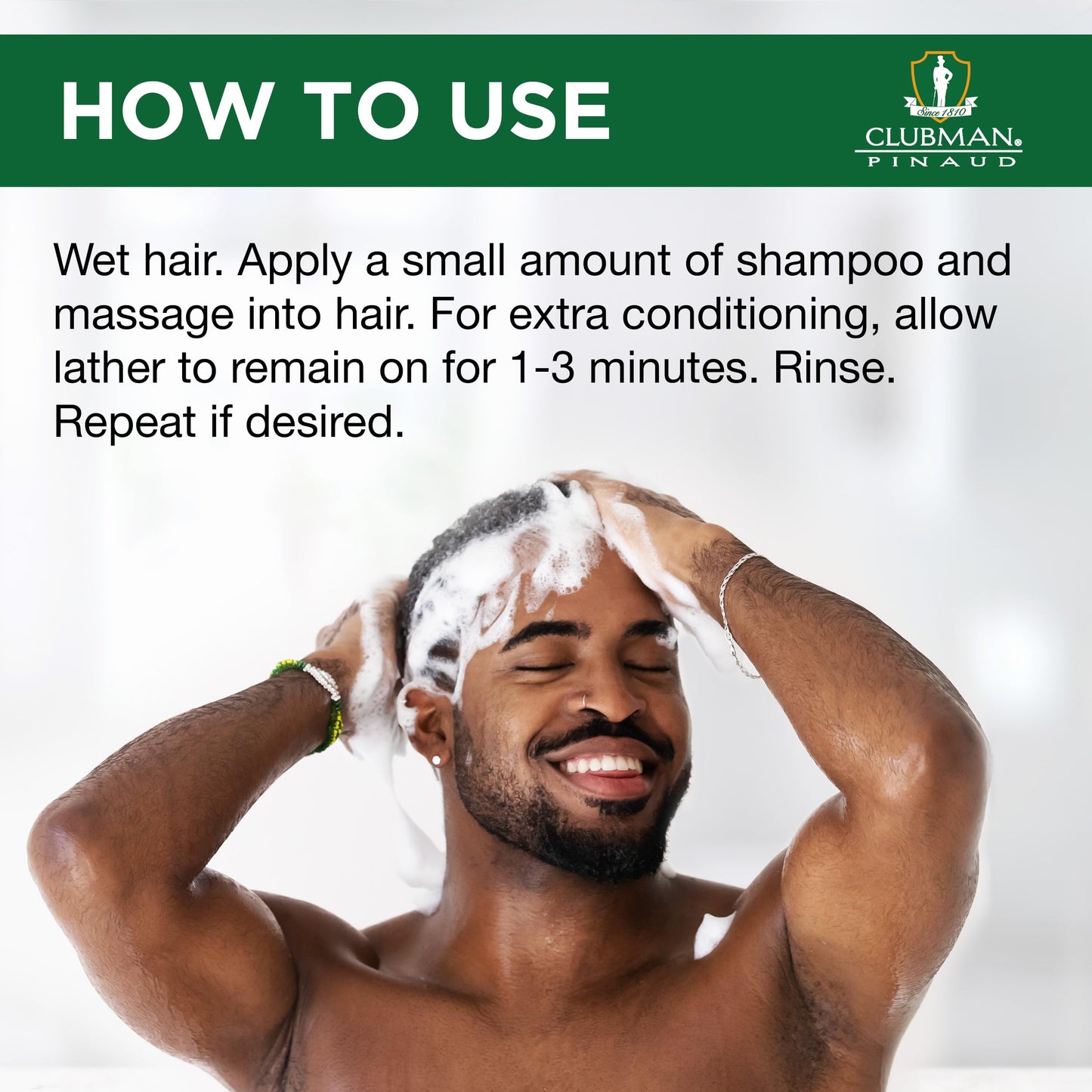 Clubman Country Club Shampoo - pH Balanced, Enriched with Panthenol for Thicker Hair, Natural Hair Thickener for Men, 16 oz Pack of 2 Beauty & Personal Care Clubman
