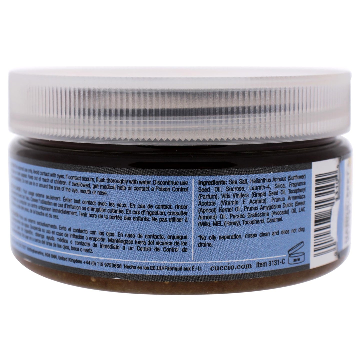 Cuccio Naturale Sea Salt Scrub - Extra Fine - Gently Exfoliates To Remove Dead Skin Cells - Leaves Skin Supple, Radiant And Youthful Looking - Paraben Beauty & Personal Care Cuccio