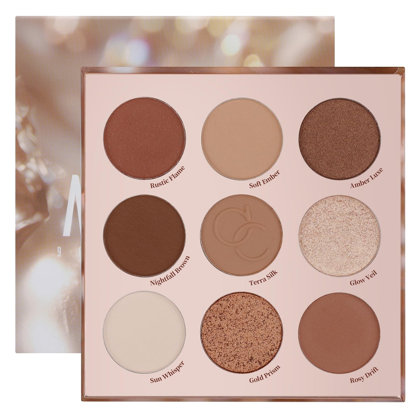docolor Eyeshadow Palette, 9 Colors Brown & Copper Tones Palette with Matte & Shimmer Finishes,Highly Pigmented Eye Makeup Palette for Everyday Glam Beauty and Personal Care docolor Default Title