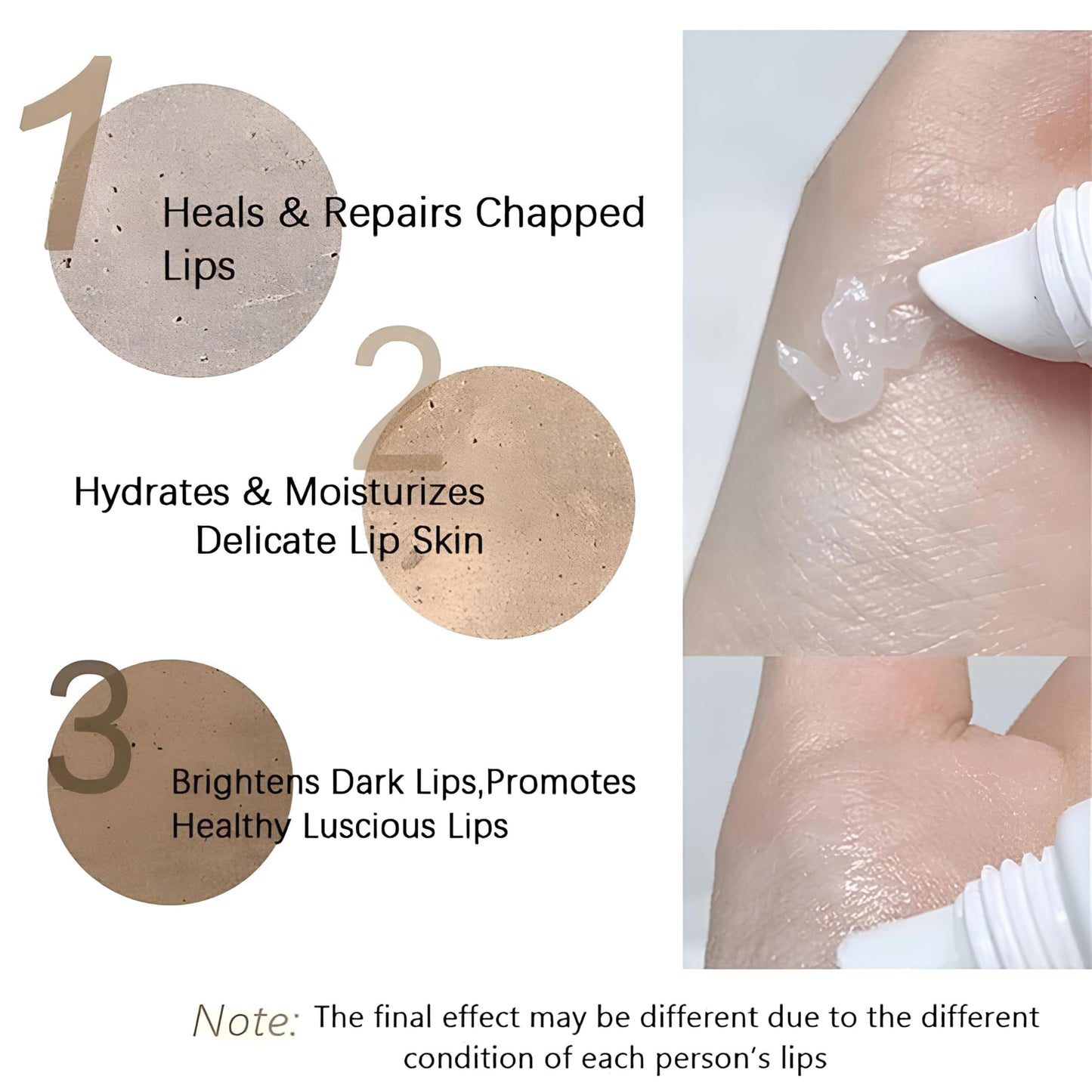 Jinshane Lip Serum by Vitamin Extract, Lip Lightening for Dark Lips, Lip Balm Dark Lip Treatment for for Smokers and Non-smokers, Lip Brightener Beauty and Personal Care Cappuvini