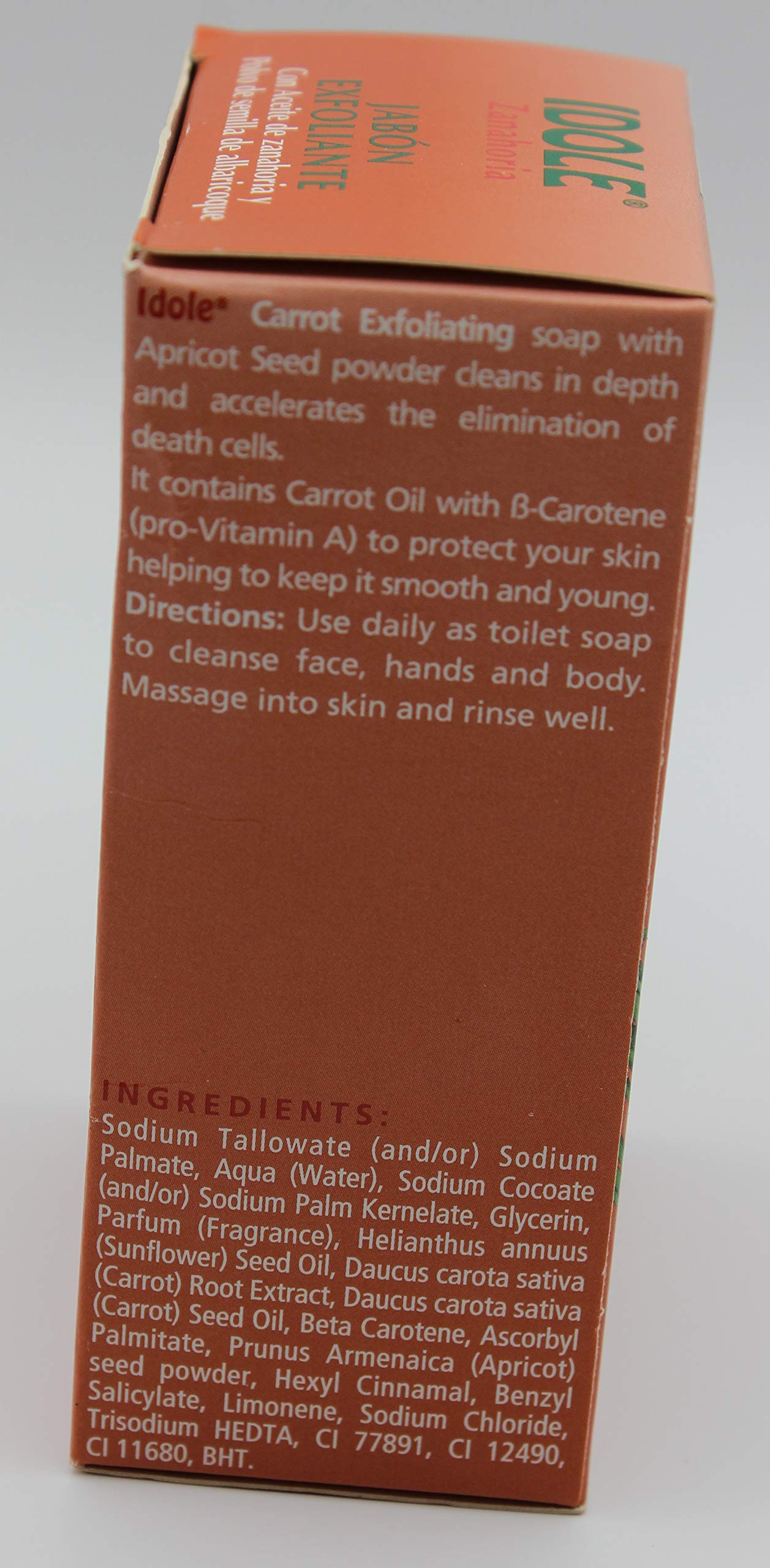 Idole Carrot Exfoliating Soap with Apricot Powder 200g (3Pack) Beauty & Personal Care Idole