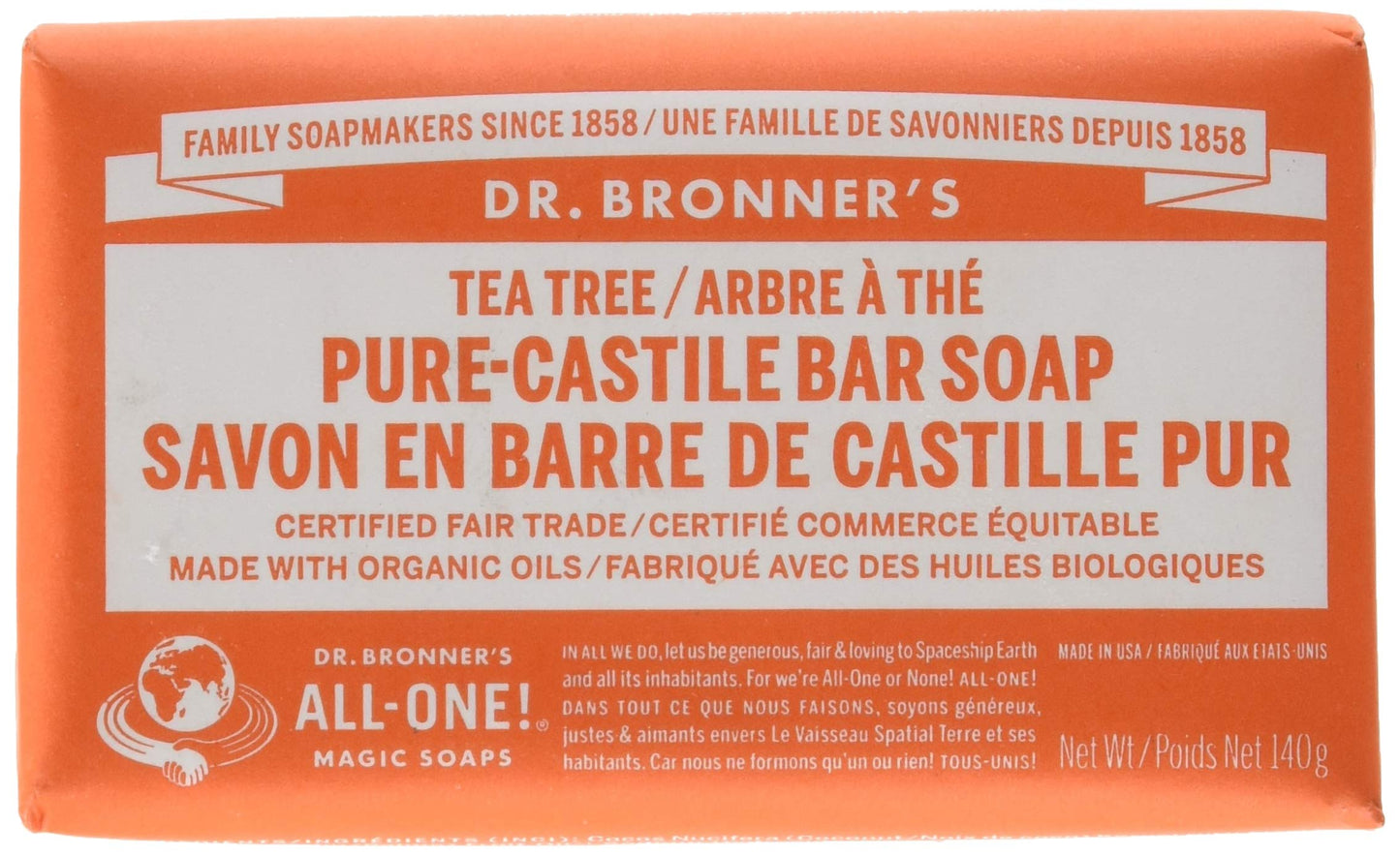 DR BRONNER SOAP BAR TTREE 5OZ Beauty & Personal Care Dr. Bronner's