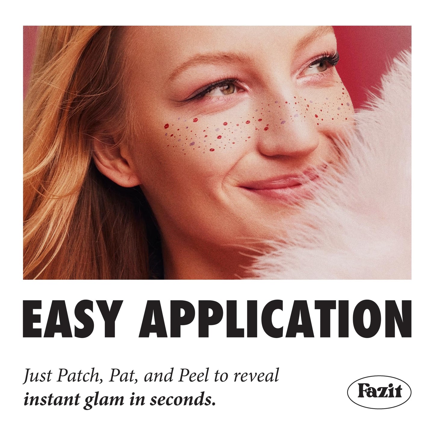 Fazit Makeup Patches - Smooch Speckles - Glow Up Make-Up Patches - Cute Glitter Makeup Accessories for Women - Cosmetic Glitter for Face Beauty & Personal Care Fazit