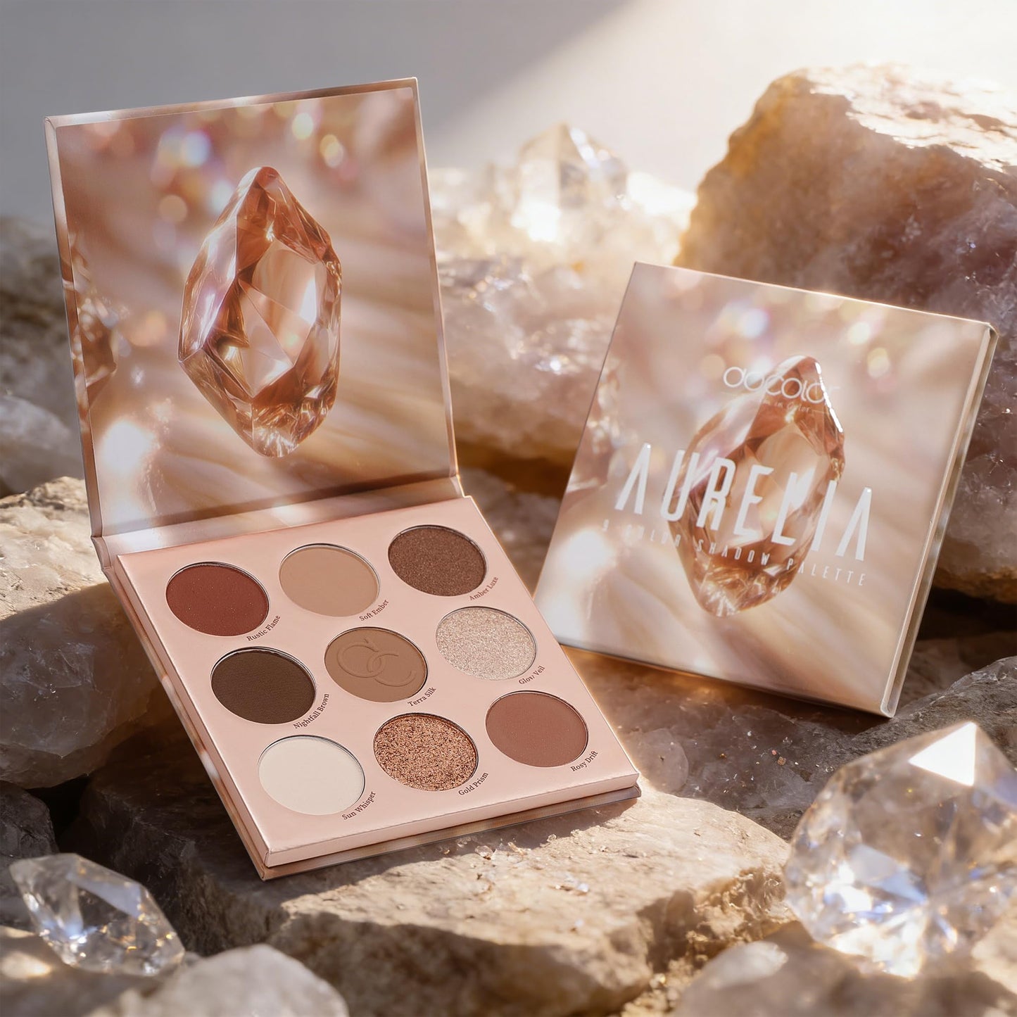docolor Eyeshadow Palette, 9 Colors Brown & Copper Tones Palette with Matte & Shimmer Finishes,Highly Pigmented Eye Makeup Palette for Everyday Glam Beauty and Personal Care docolor