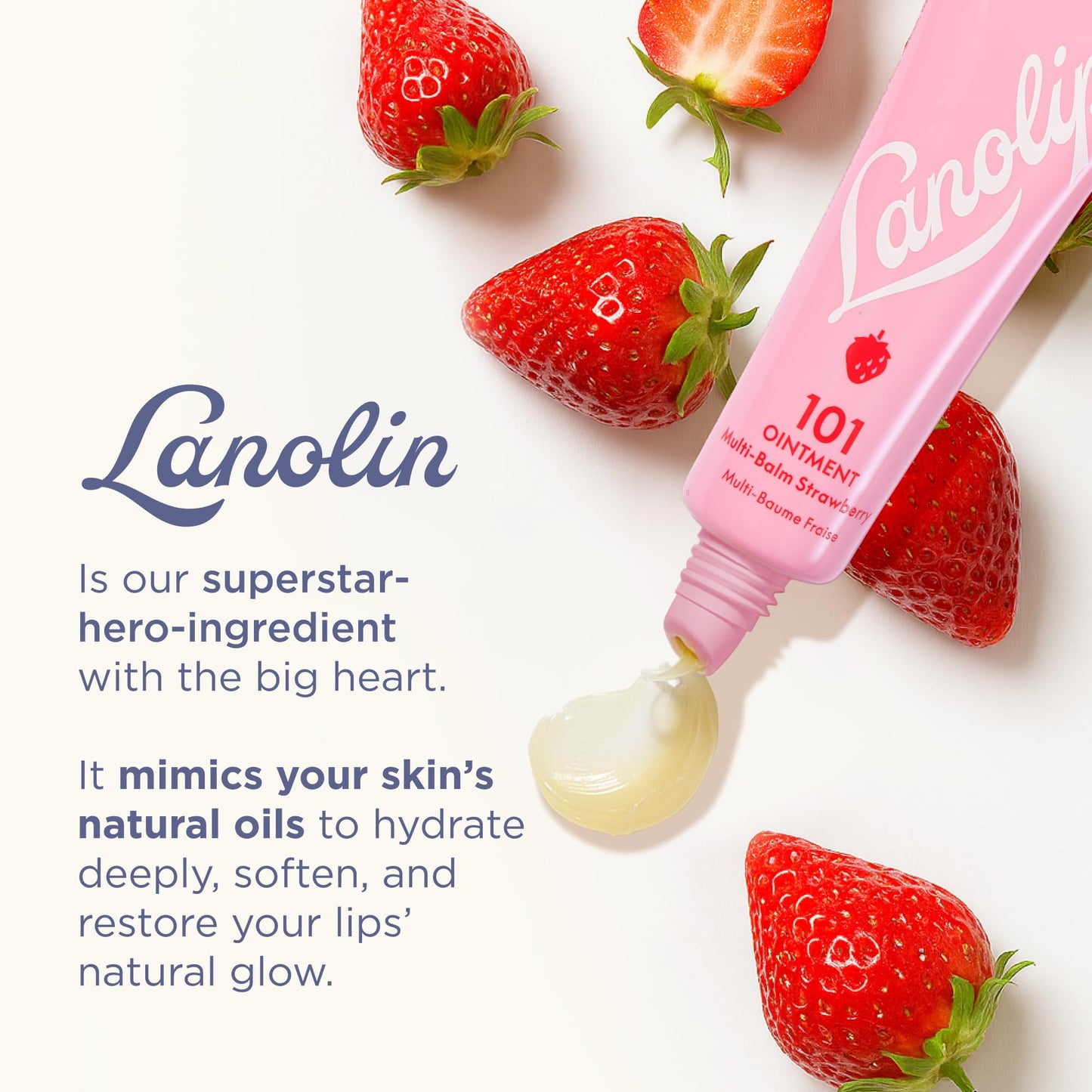 Lanolin 101 Multipurpose Ointment - Lanolin Lip Balm & Healing Ointment for Skin Barrier Repair - Moisturizer for Dry Lips, Cuticles & Elbows - No Beauty and Personal Care Lanolips