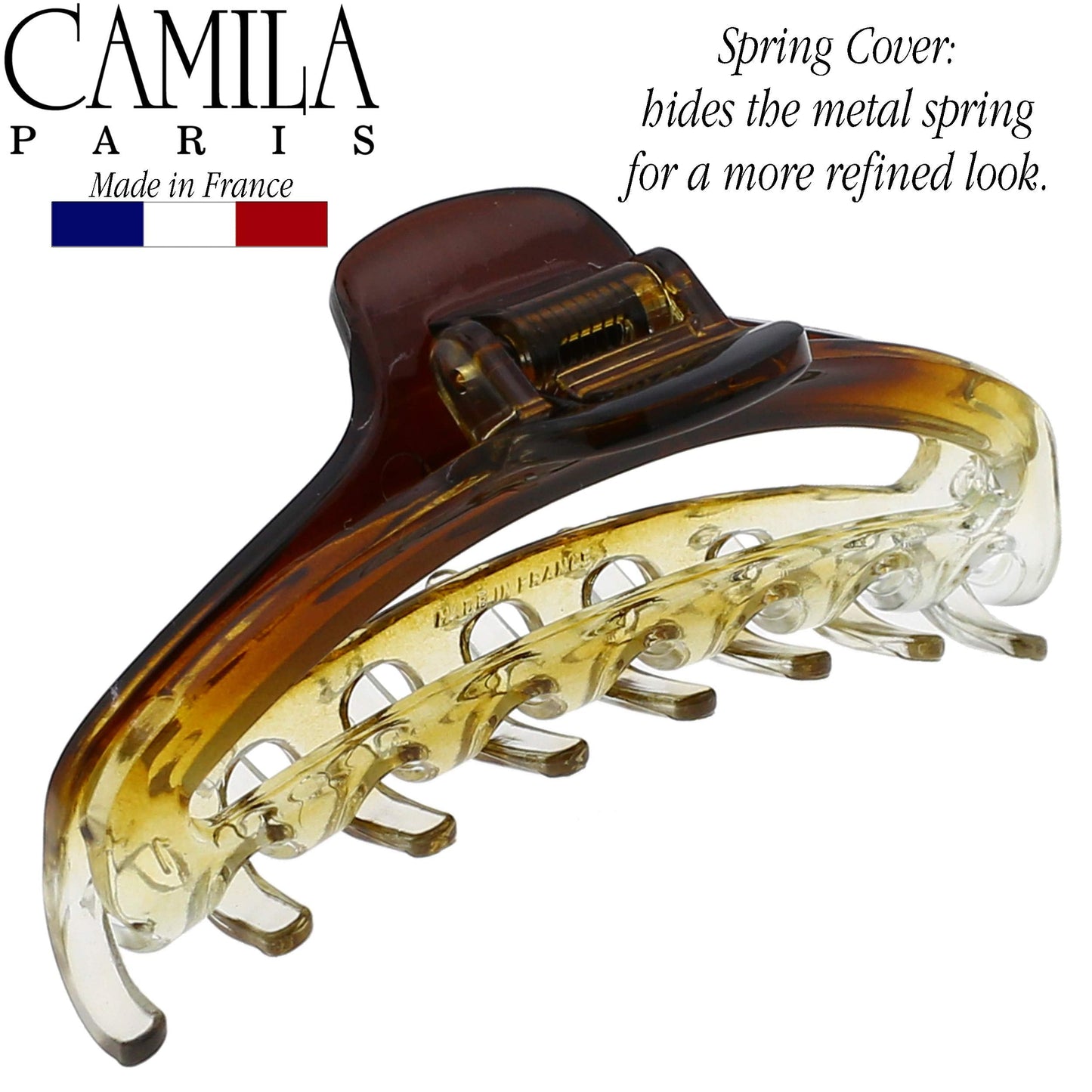 Camila Paris CP2381 French Hair Clip for Women, Small Narrow, Cristal, Girls Hair Claw Clips Jaw Fashion Durable and Styling Hair Accessories Beauty & Personal Care Camila