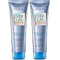L'Oreal Paris EverCurl Sulfate Free Shampoo for Curly Hair, Lightweight, Anti-Frizz Hydration, Gentle on Curls, with Coconut Oil, 2 Count (8.5 Fl; Oz Beauty & Personal Care L'Oreal Paris