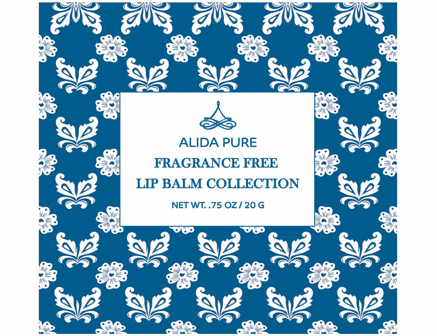 ALIDA PURE Fragrance Free Lip Balm, Vegan Set, Unscented, No Flavor, Beeswax Free, Organic Jojoba and, Avocado Oil, Vitamin E, Natural Moisturizer Beauty & Personal Care ALIDA PURE