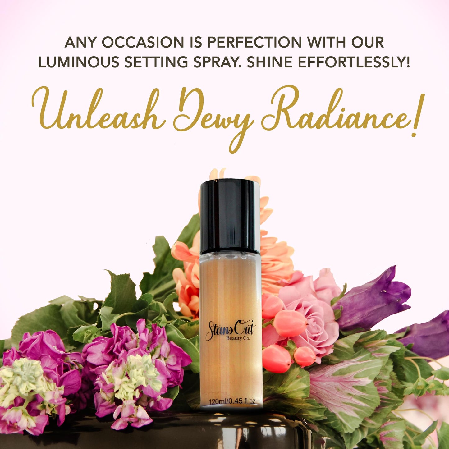 StansOut Beauty Co Bridal Glow Setting Spray | Dewy Illuminating Face Mist Fixing Spray for Makeup Finish | Long-Lasting Makeup Setting Spray for Face Beauty & Personal Care StansOut Beauty Company