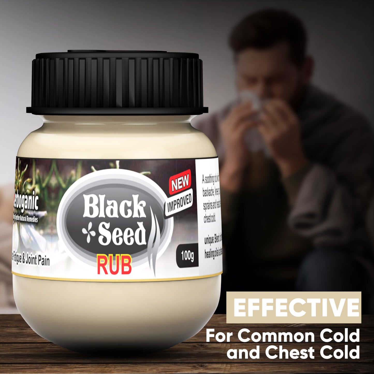 HERBOGANIC Black Seed Rub - Infused with Soothing Properties - Crafted to Provide Comfort to Joints, Muscles, Shoulders and Beyond - 3.5 oz.… Beauty and Personal Care HERBOGANIC