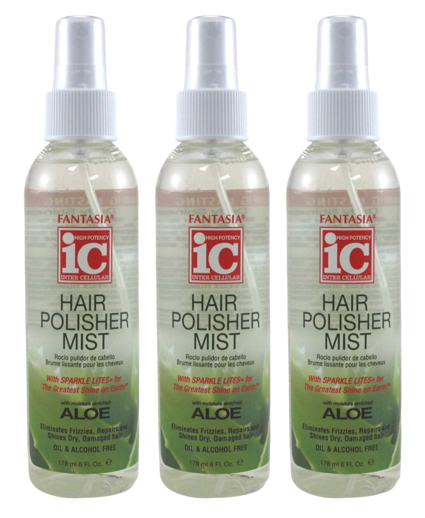 Fantasia Ic Hair Polisher Mist 6 Ounce Pump (177ml) (3 Pack) Beauty & Personal Care Fantasia