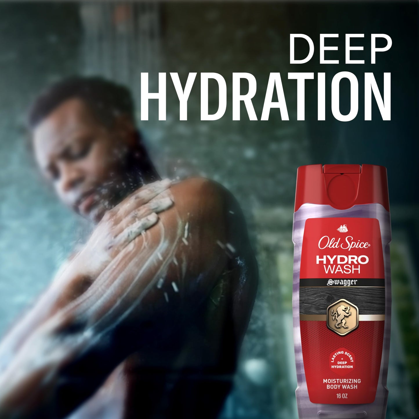 Old Spice Moisturizing Body Wash for Men, Hydro Wash, 2-in-1 Long Lasting Scent & Deep Hydration, 24/7 Shower Fresh, Swagger Scent, 16 oz Beauty & Personal Care Old Spice