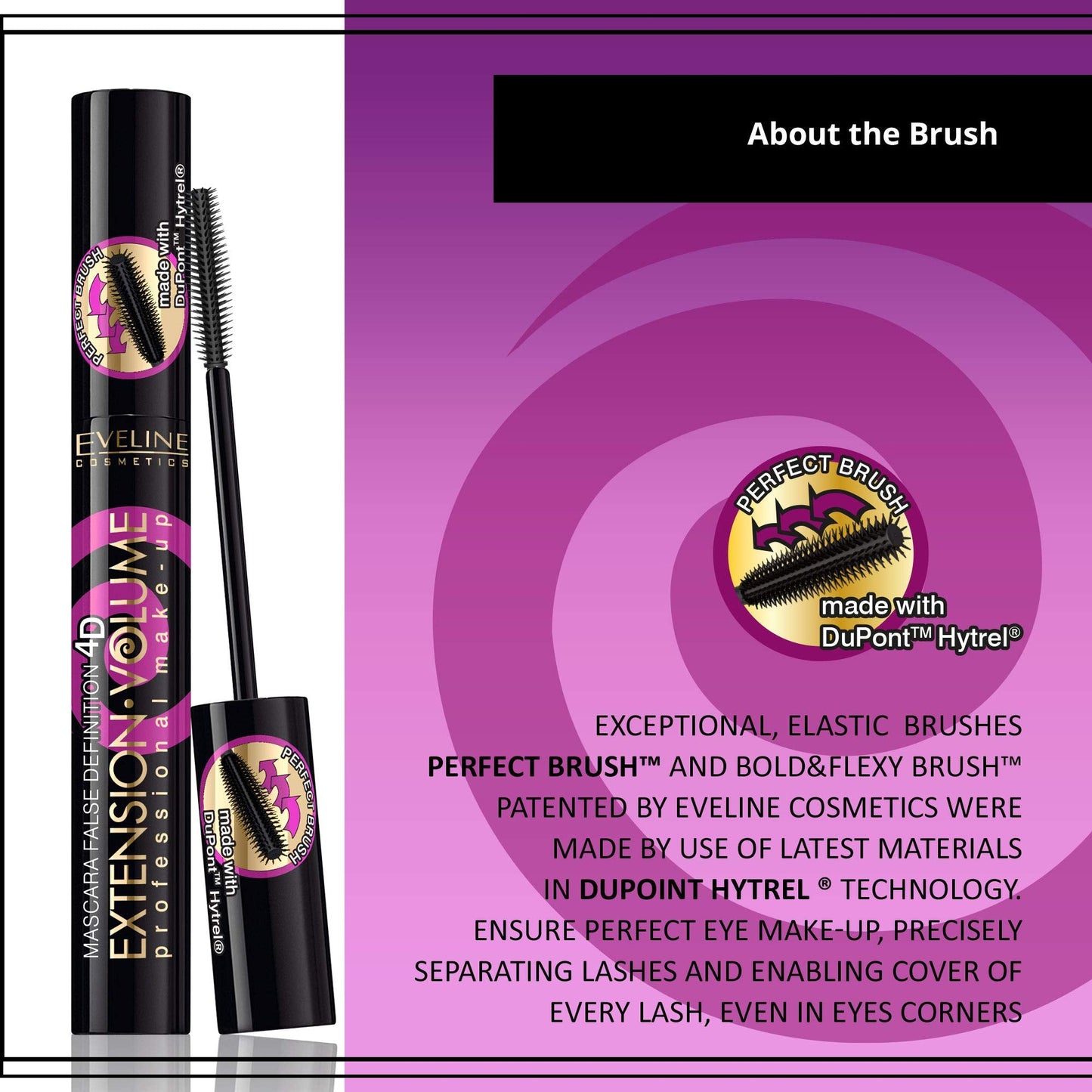 Eveline Mascara False Definition 4D Extreme Volume and Seperation 10ml Beauty & Personal Care EVELINE COSMETICS