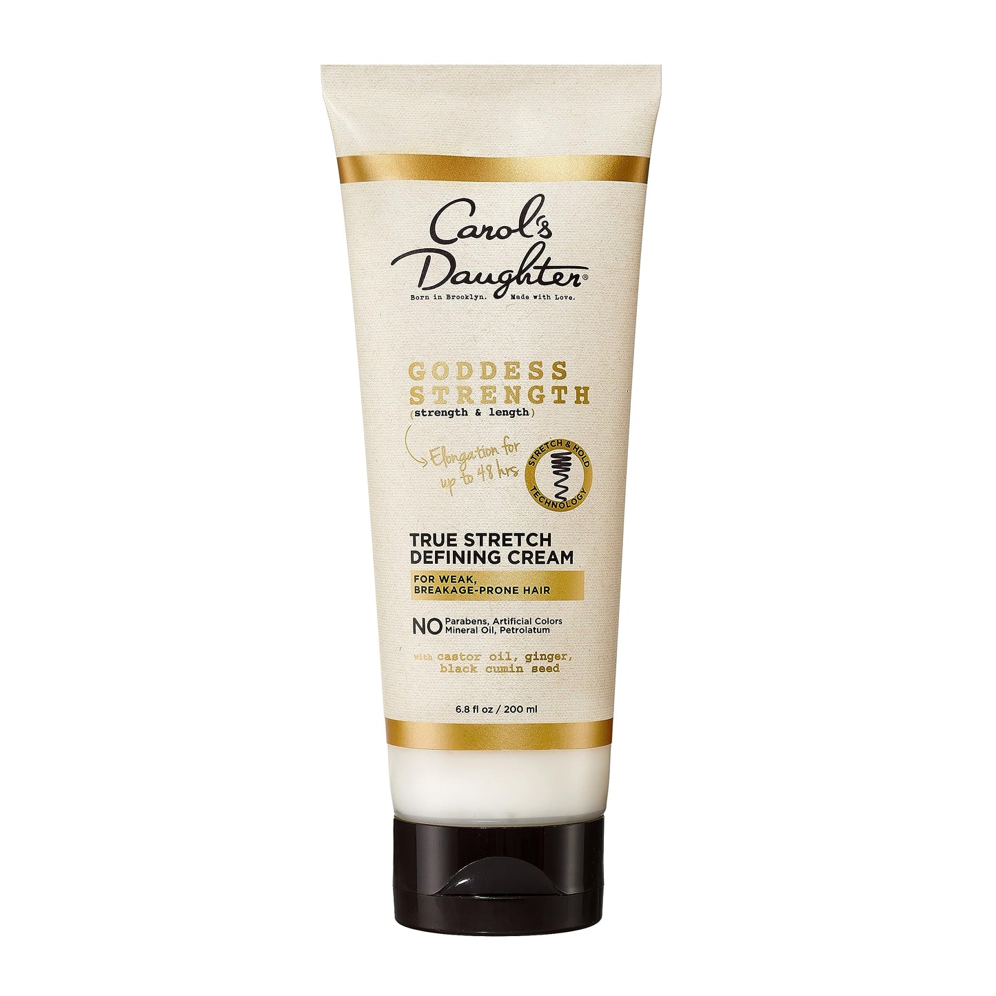 Carol's Daughter Goddess Strength True Stretch Defining Hair Cream For Waves, Coils and Curls, Curl Defining Cream with Castor Oil, 6.8 Fl Oz Beauty & Personal Care Carol's Daughter