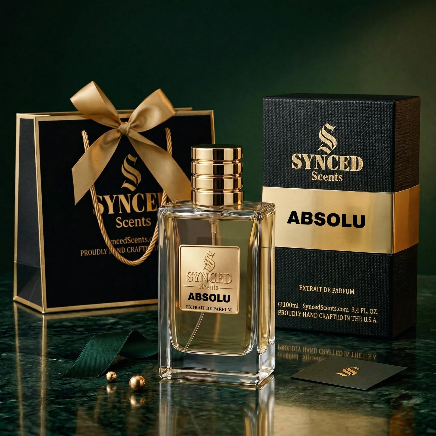 SYNCED Scents ABSOLU Inspired by Absolu Aventus Perfume for Men - Long Lasting Citrus Fruity Woody Fragrance - Intense Fresh Masculine Bergamot Beauty & Personal Care SYNCED Scents