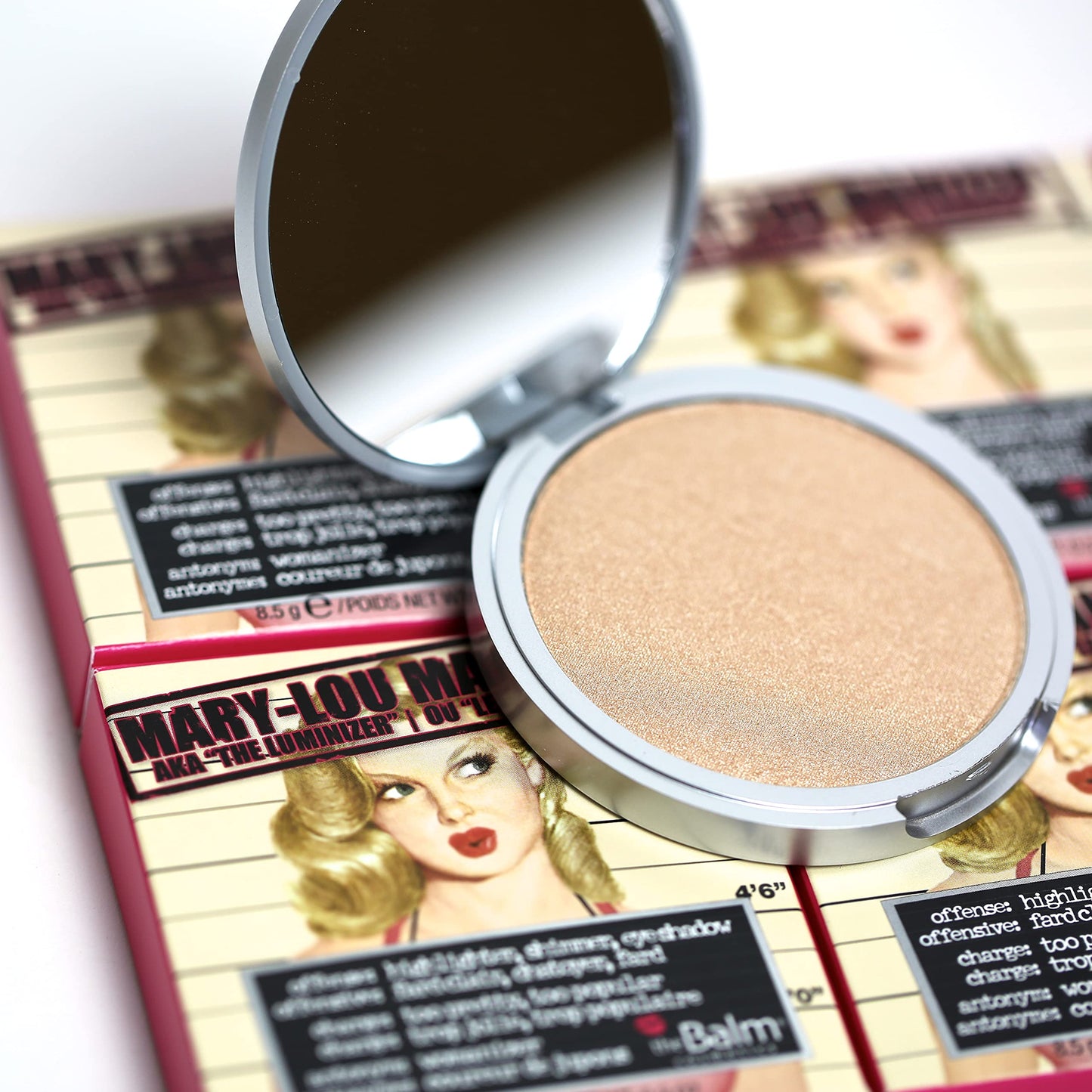 theBalm Mary-Lou Manizer Honey-Hued Luminizer, Highlighter, Shadow & Shimmer, Subtle Glow, 0.1 Ounce (Pack of 1) - Travel Size Beauty & Personal Care theBalm