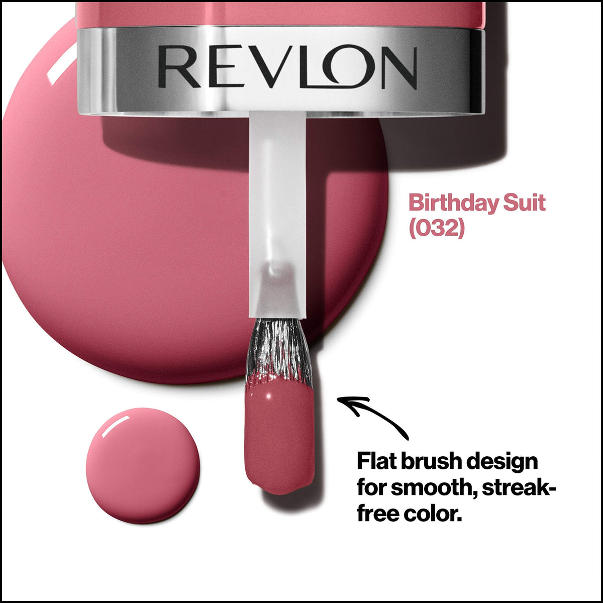 REVLON Ultra HD Snap Nail Color, Natural Rich Glossy Polish, 100% Vegan Formula, No Base or Top Coat Needed, 032 Birthday Suit, 0.27 fl oz Beauty & Personal Care REVLON