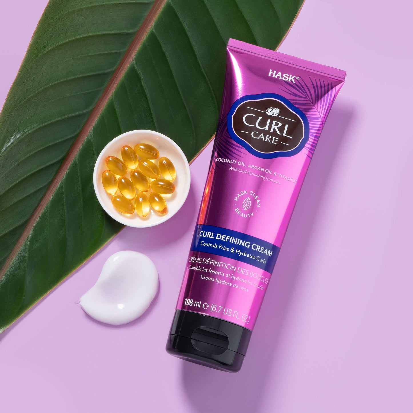 HASK Hair Cream - Curl Care Defining Cream 2 Piece Bundle, vegan, cruelty-free, color safe, free from gluten, sulfates, and parabens Beauty & Personal Care HASK