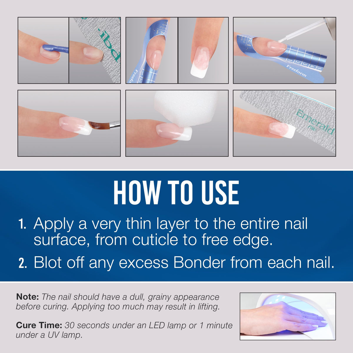 IBD LED/UV Bonder - Nail Primer for Gel Polish and Acrylic Nails, Nail Bonder for Long-Lasting Adhesion, 0.5 oz Beauty & Personal Care IBD