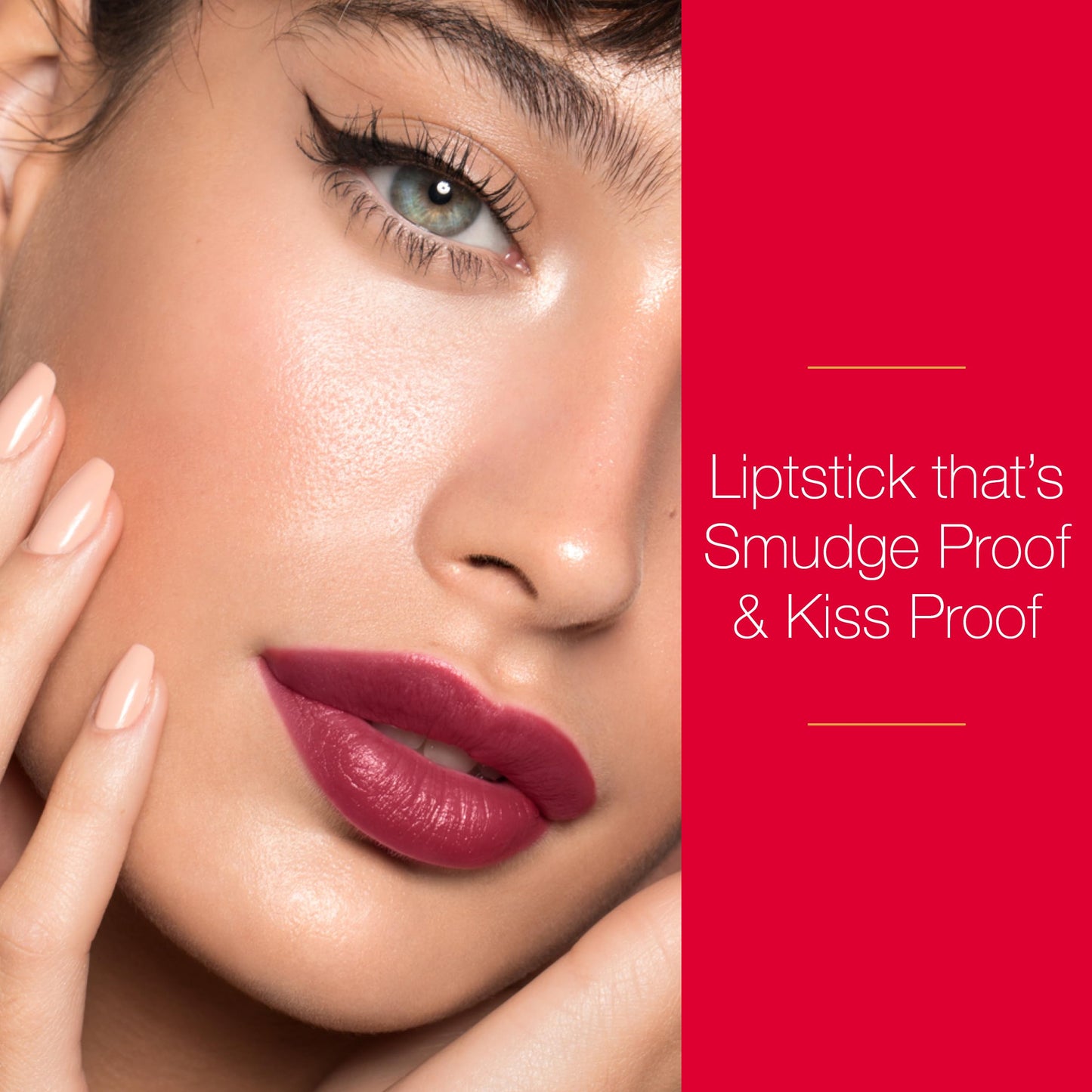 Mirabella - Sealed with a Kiss Smudge Proof Lipstick, Long-Lasting No-Bleed Lip Makeup, Hydrating Lip Color with Vegan Lanolin & Vitamin E, Rosy Beauty & Personal Care Mirabella
