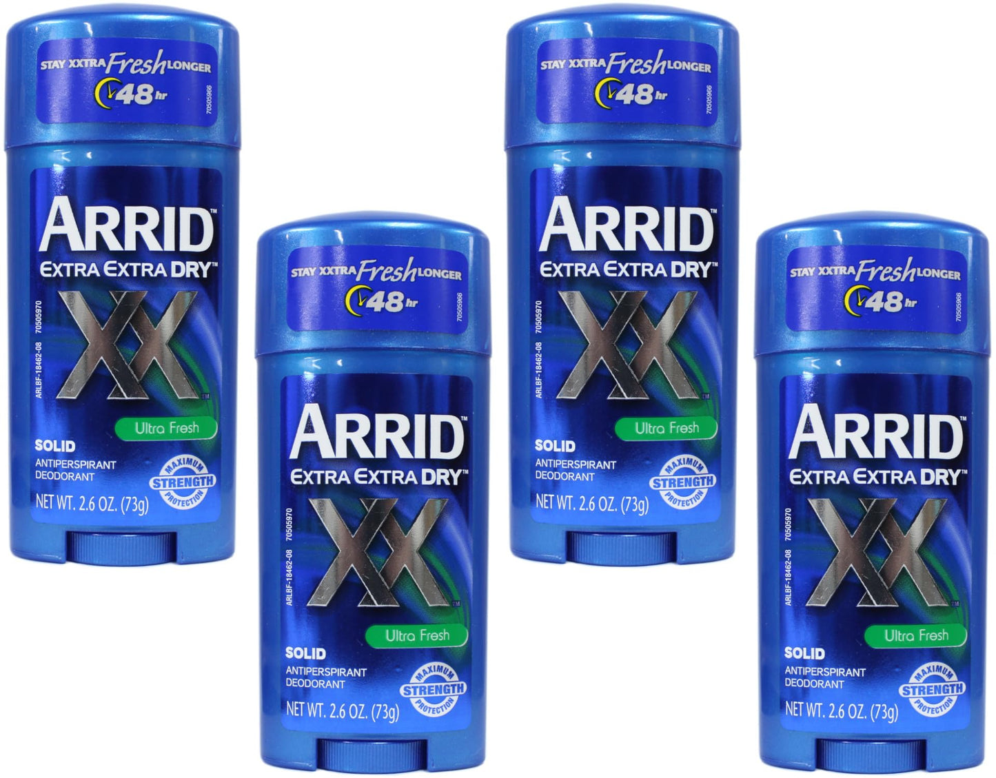 ARRID XX Anti-Perspirant Deodorant Solid Ultra Fresh - 2.6 oz, Pack of 4 Beauty and Personal Care Arrid