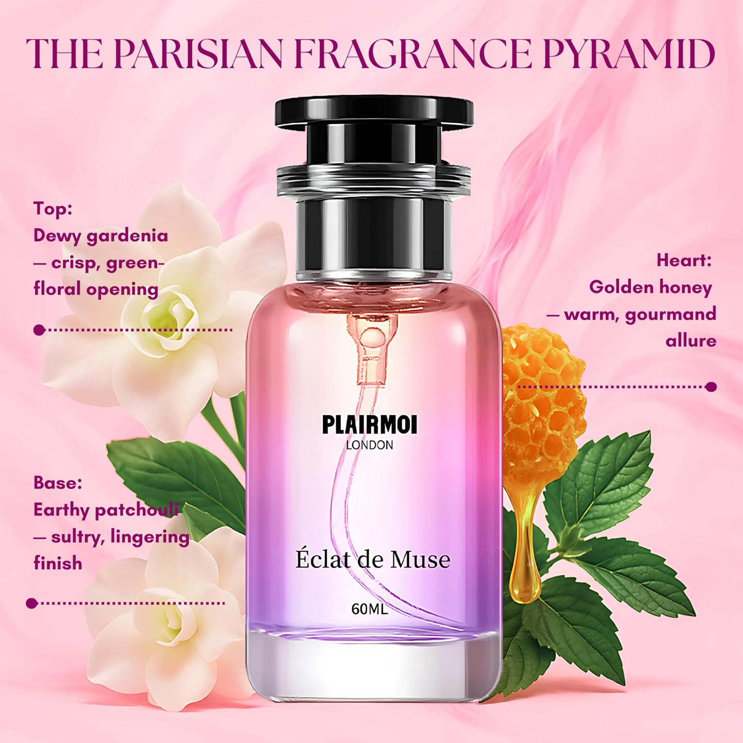 PLAIRMOI Women’s Pheromone Perfume - Long-Lasting Floral Scent, Fresh & Elegant Fragrance for Date Night and Everyday Confidence, 2.02 fl oz Beauty & Personal Care PLAIRMOI