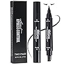 Secret Xpress Control Winged Eyeliner Stamp Waterproof Long Lasting Liquid Black Pen Cat Eye Matte Eye Makeup (Black - 2 Pack) Beauty & Personal Care Secret Xpress Control