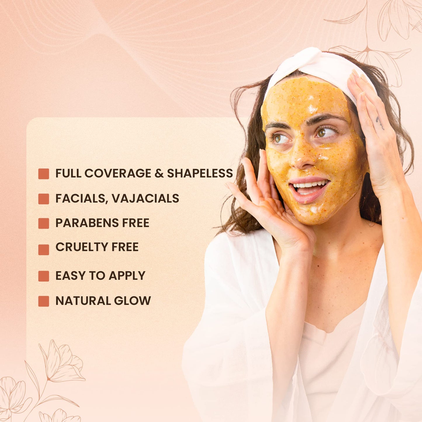 BRÜUN Jelly Mask Jar 24k Gold Mandelic AC AHA Peel-Off Face Care Rubber Mask | 23 fl oz Skin Care Moisturizing Gel Mask Jar Spa Set Beauty & Personal Care BRÜUN