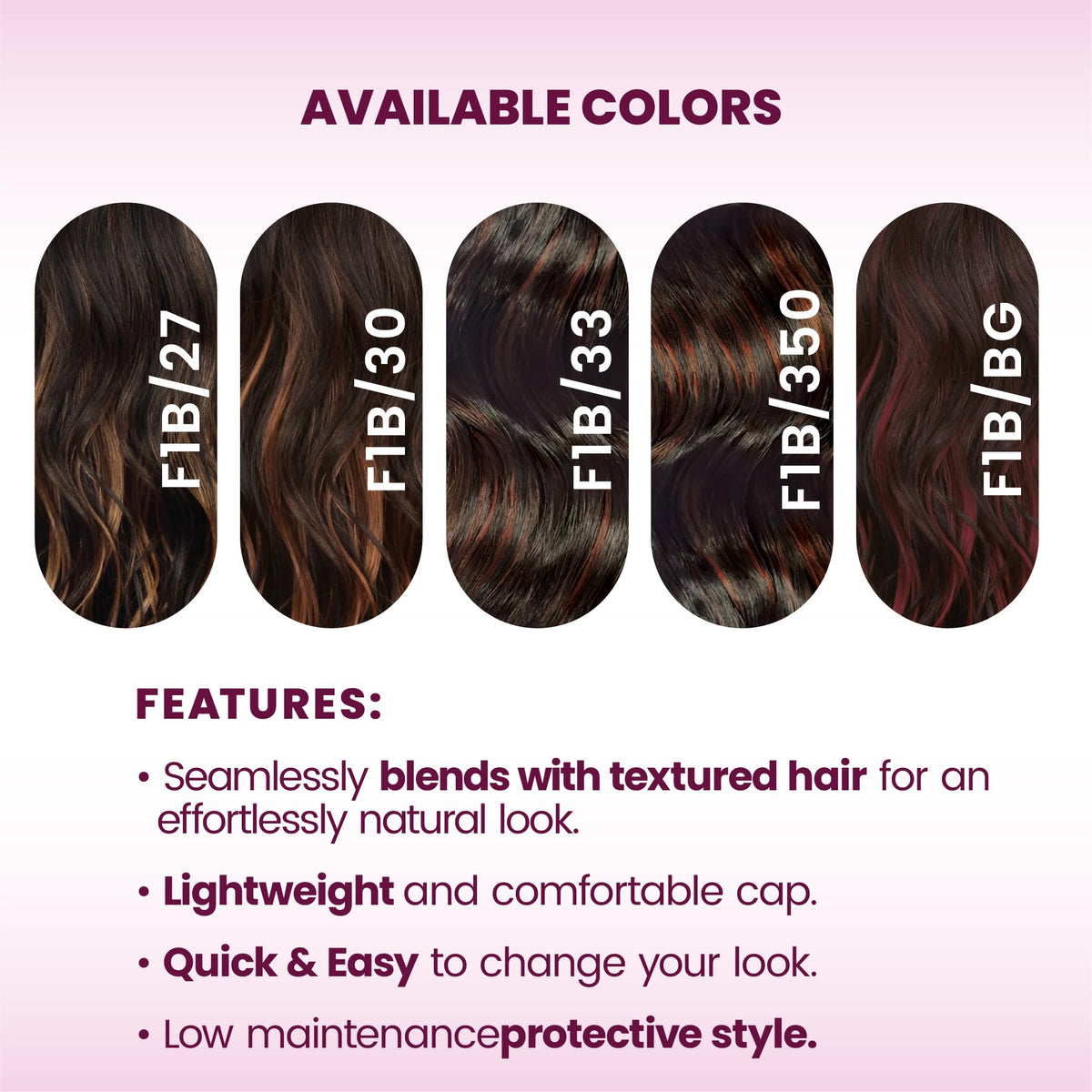 Sensationnel Lulu Bun Hairextensions-Sleek Bun Unit 1,2 DARKBROWN