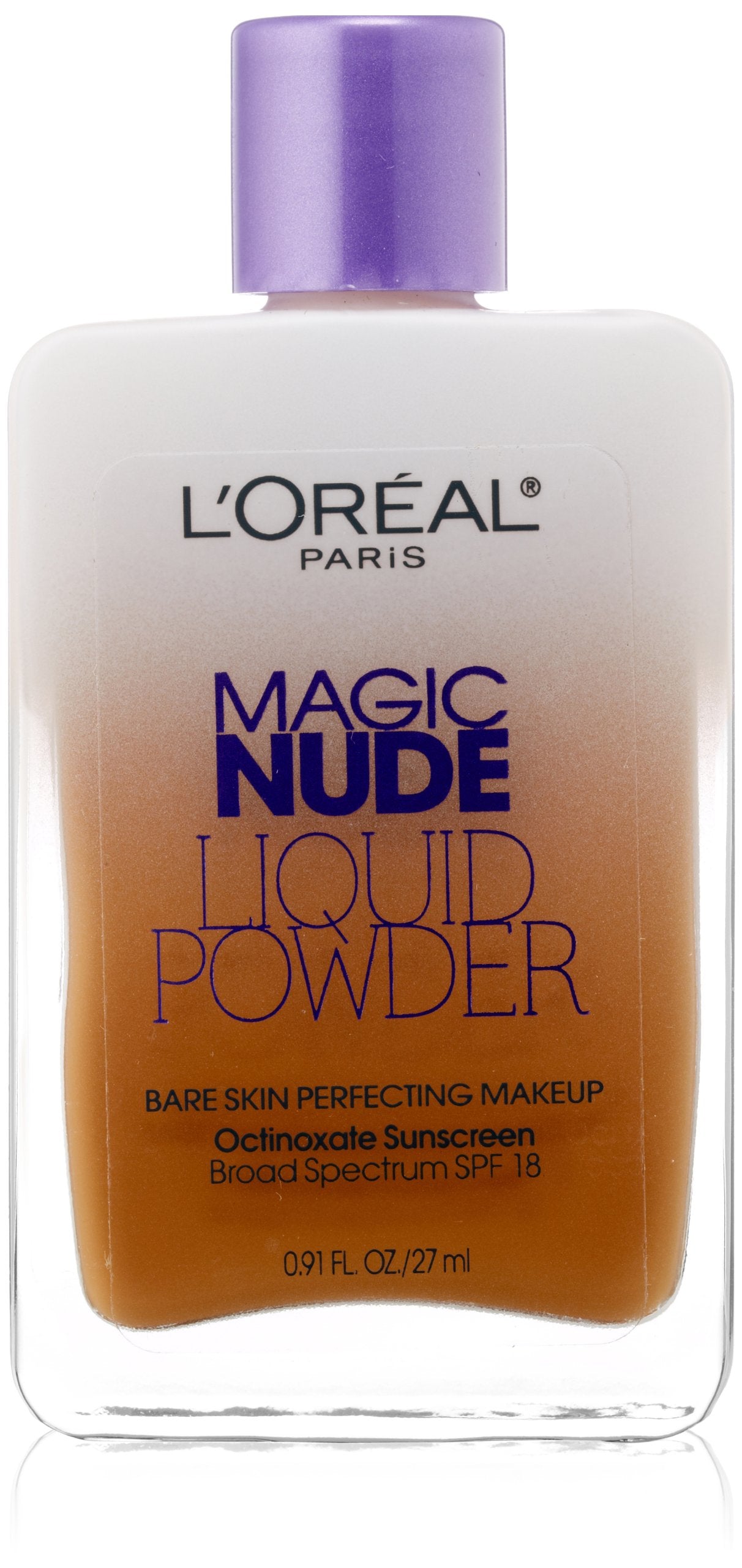 L’Oréal Paris Magic Nude Liquid Powder Bare Skin Perfecting Makeup SPF 18, Classic Tan, 0.91 Ounces Beauty & Personal Care L'Oreal Paris