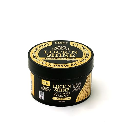 Braid Formula Lock'n Shine - Extreme Firm Hold (8oz/236ml) for Locs, Twists, Braids | High Shine, Long-lasting, Anti-Frizz | Infused with Vitamin B Beauty & Personal Care EBIN NEW YORK