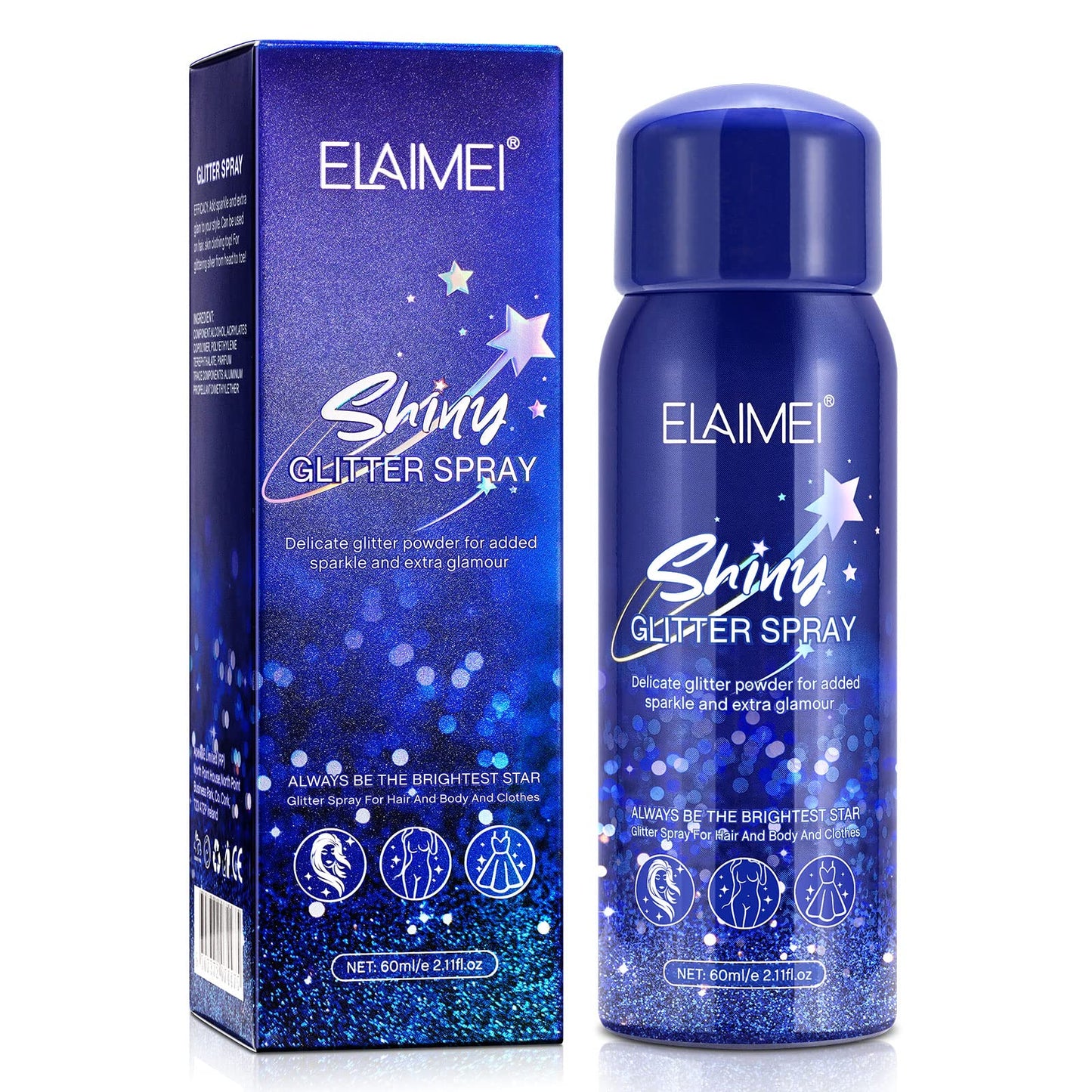 Shiny Glitter Spray for Hair, Tiktok Shiny Glitter Spray,Highlighter Powder for Party,Face, Body,Hair,Dress Prom Halloween Decorations Disco Ball Beauty & Personal Care sefudun