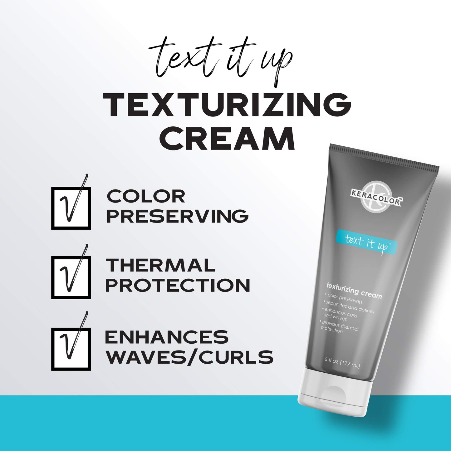 Keracolor Texturizing Cream for Curly Hair, Color Preserving, Enhances Curls & Waves, Provides Heat Protection, 6 Fl Oz Beauty & Personal Care KERACOLOR