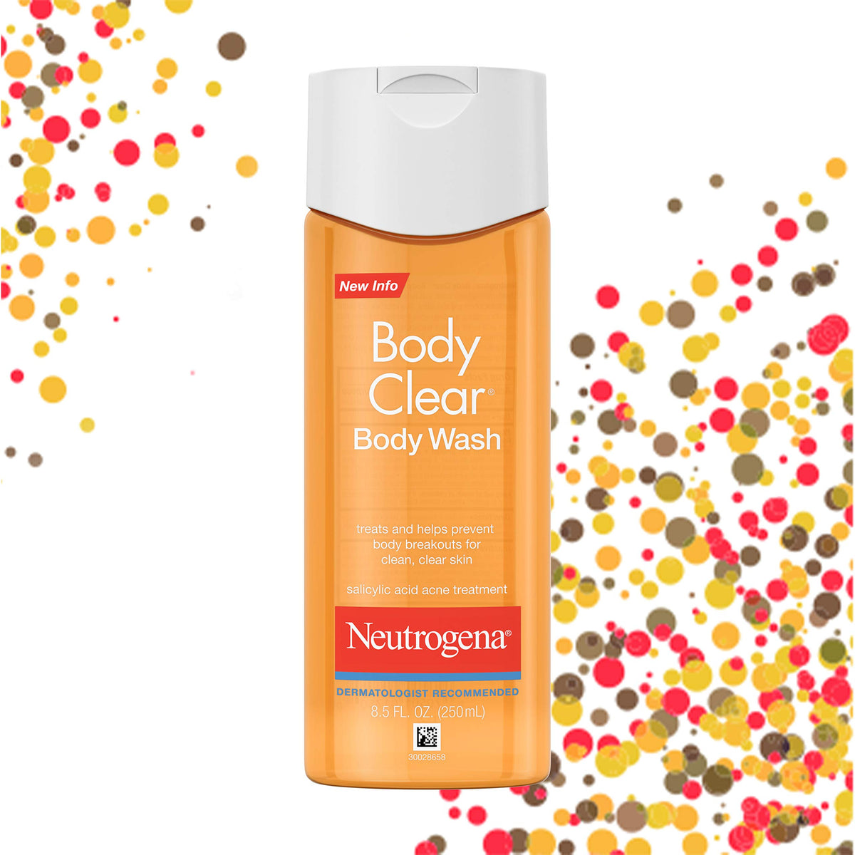 Neutrogena Body Clear Acne Body Wash, 2% Salicylic Acid Acne Medication, Oil-Free & Glycerin for Breakouts on Back, Chest & Shoulders Beauty & Personal Care Neutrogena