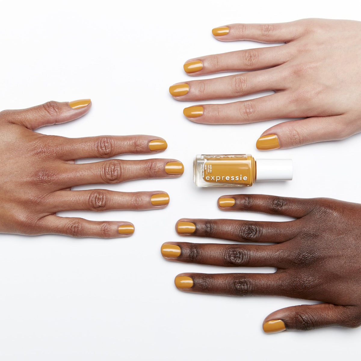 essie Expressie Nail Polish, Quick-Dry Golden Yellow Nail Polish, Vegan, Don't Hate, Curate, 0.33 fl oz