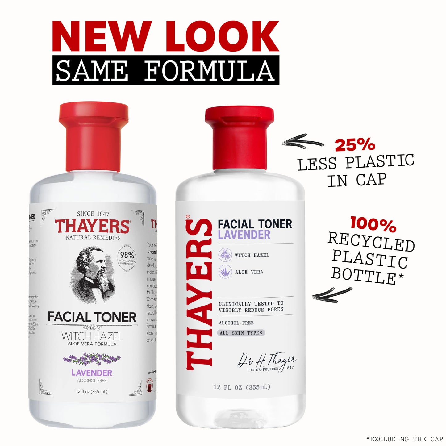 Thayers Alcohol-Free Witch Hazel with Organic Aloe Vera Formula Toner, Lavender 12 oz (Pack of 5) Beauty & Personal Care THAYERS