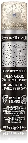 Jerome Russell Hair and Body Glitter Spray, Silver, 2.2 Ounce Beauty & Personal Care Jerome Russell
