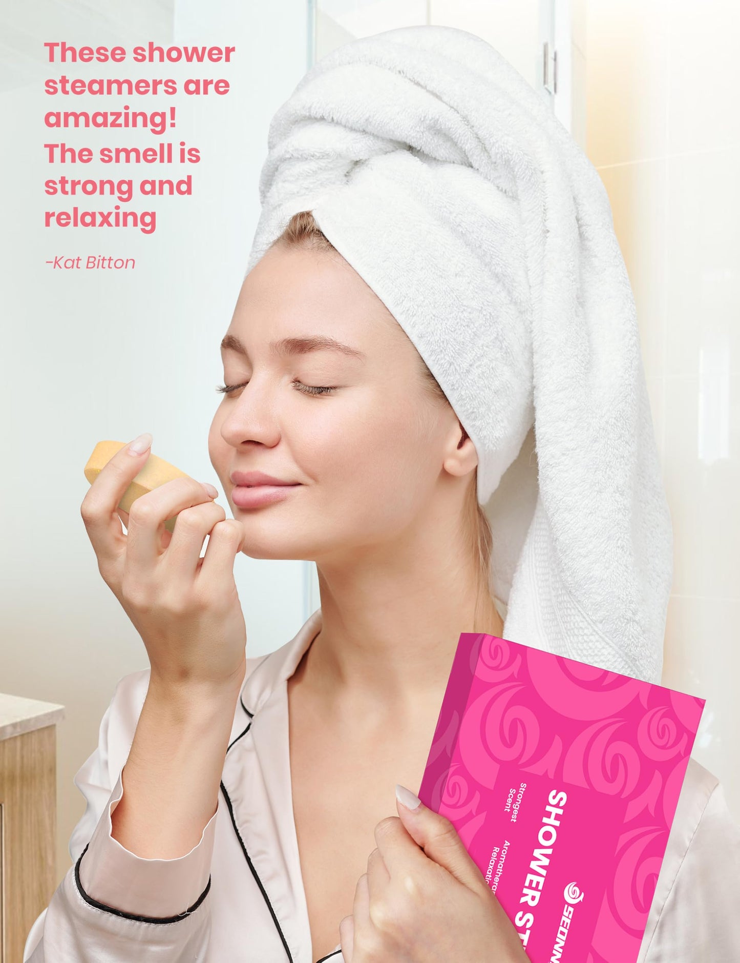 SEONNIX Shower Steamers Aromatherapy, 8 Pack Shower Bombs for Relaxation and Stress Relief, Natural Essential Oils Spa Gift Set for Women, Birthday Beauty and Personal Care SEONNIX