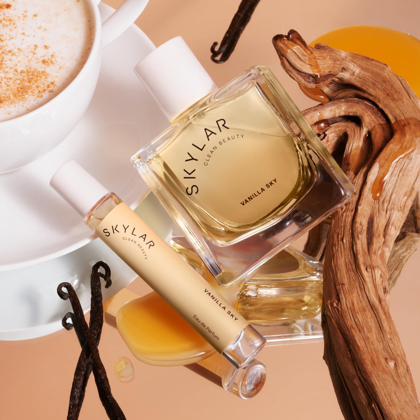 Skylar Vanilla Sky Travel Spray for Women - Mini Vanilla Perfume, Cappuccino, Cinnamon & Cedar Notes - Hypoallergenic, Vegan, Clean Fragrance Beauty & Personal Care Skylar
