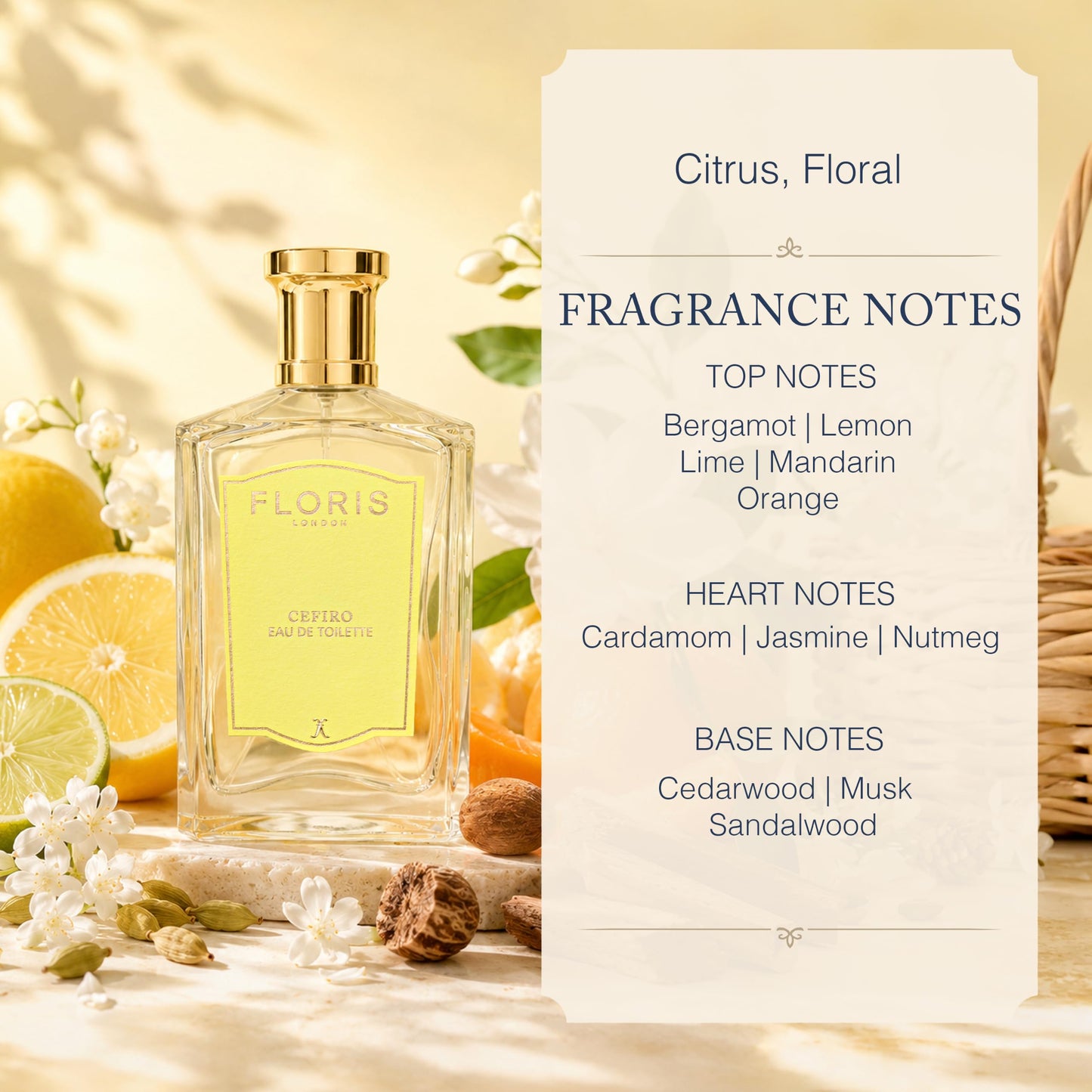 Floris London Cefiro Eau De Toilette, 3.4 fl. oz. Beauty & Personal Care Floris