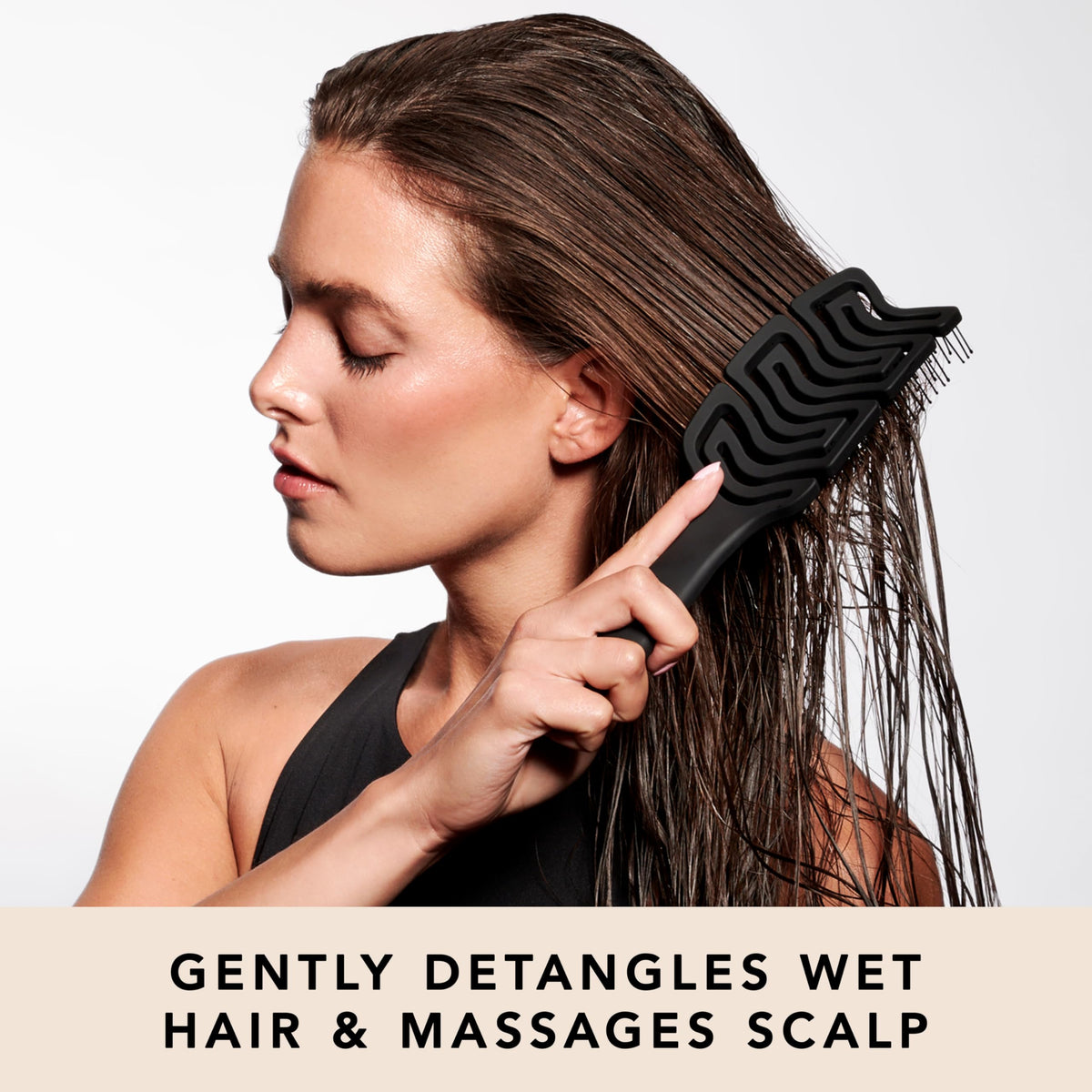 The Hair Edit Detangle & Massage Brush Wet & Dry Brush With Ergonomic Paddle, Non Slip Grip Scalp Massager with Soft Flexible Bristles, Anti-Breakage Beauty & Personal Care The Hair Edit